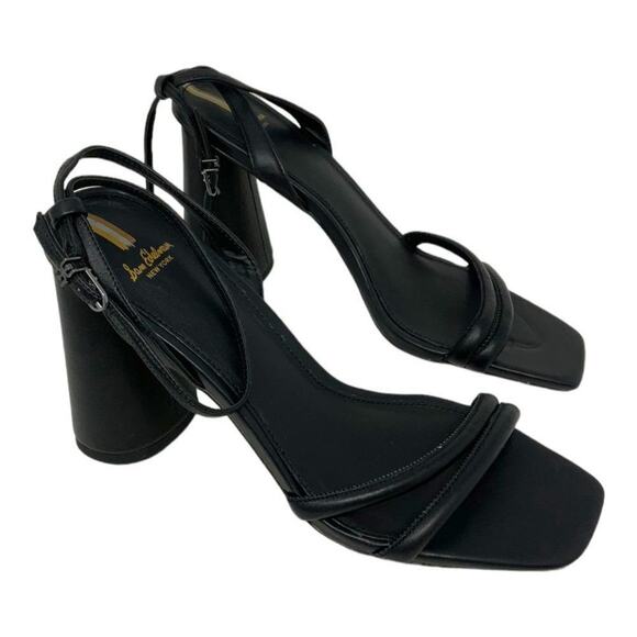 Sam Edelman Kia Block Heel Sandal Black Leather Size 10W NWT $120 MSRP - Picture 3 of 7
